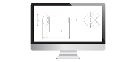 Screen With Drawing Of Cup Square Bolt